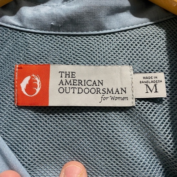 The American Outdoorsman Golf sleeveless collared  half-button UV 40 Blue size M - Picture 7 of 15